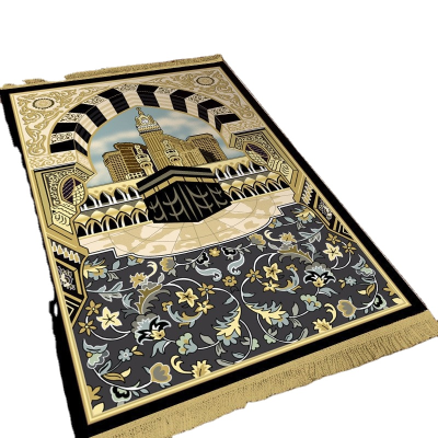 Turkish Islamic Prayer Mat Thin Woven Cotton Praying Rug Ramadan Eid Gift Traditional Muslim Sejada for Men Women