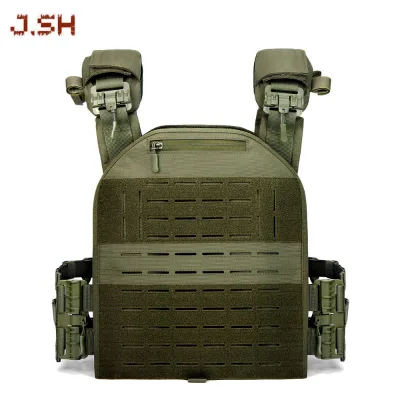JSH Factory OEM OBM ODM 1000D Nylon Tactical Vest Laser Cut Quick Release Buckle for Outdoor Protection Plate Carrier Material