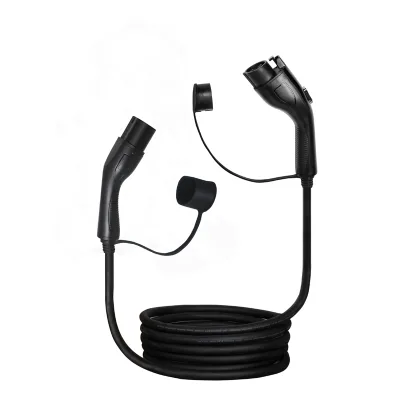 New Type 2 to Type 1 IEC62196 to SAE J1772 AC 3.5kW/7kW EV Charging Cable with IP54 Waterproof