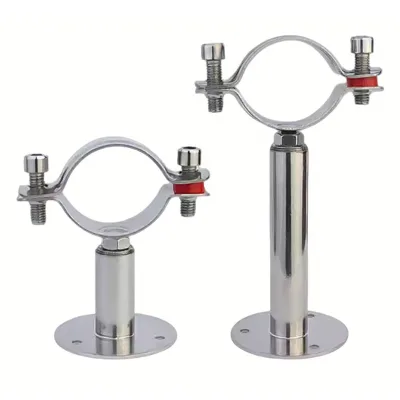 DY Adjustable Stainless Steel 304/316 Pipe Holder Clamp Straps with Metric/Inch Measurement for Pipe Supports