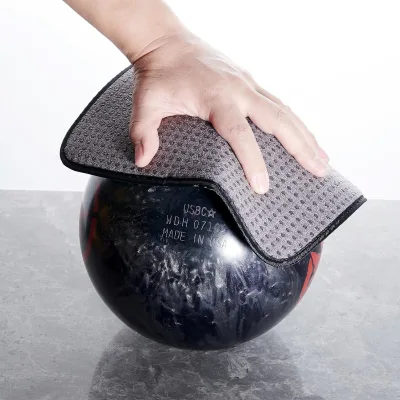 10x8 Inches Bowling Ball Towel Microfiber Bowling Shammy Pad With EZ Grip