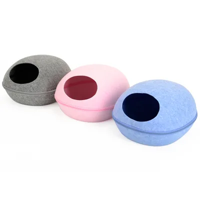 Creative Basket Shape Cat Bed Soft Plush Dog Beds Warm Pet Bed Sofa Small Dog Cushion for Winter