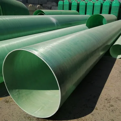 Smooth Inner Surface FRP Winding Pipe Anti Aging GRP Pipe Municipal Drainage Irrigation Water Delivery Industrial Chemical