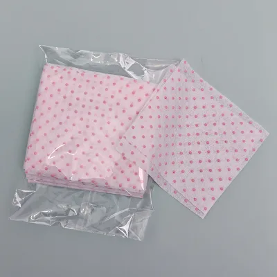 Temperature Sensitive Color Changing Spunlace Nonwoven Fabric Non-slip Drip Dot Disposable Cloth OEM Factory Direct