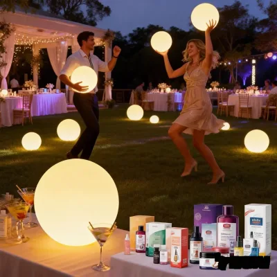 25CM Factory Wholesale LED Decorative Hanging Ball Lights White High CRI 95 Dimmable 5000K Daylight 50000 Hours IP65-IP68