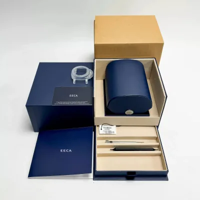 Sea Blue Original Watch Box Pu Leather Jewelry Custom logo Watch Box for Luxury Packaging with Cushion and Paper Storage Box