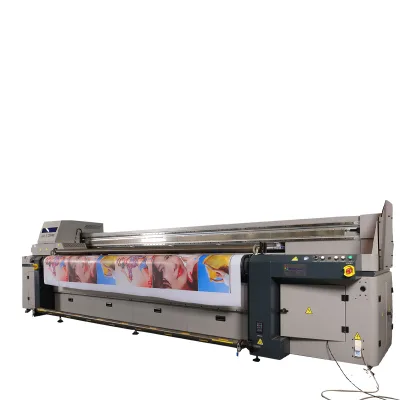 Hot Sale 3.2 m EP3214 (14 Heads) UV Hybrid Printer for Different Material PVC Soft Film Leather Hybrid UV Printer