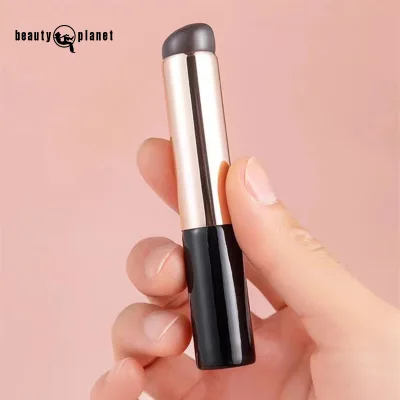 Beauty Planet Lip Brush Silicone Applicator Black Wooden Handle Portable Easy to Carry Travel Portable Lip Brush Silicone Brush
