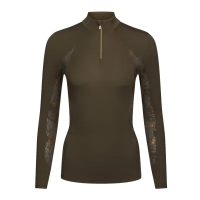Women Maternity Printed Horse Riding Top 100% Polyester Lightweight 120gsm Breathable Stretch Equestrian Training Shirt Custom