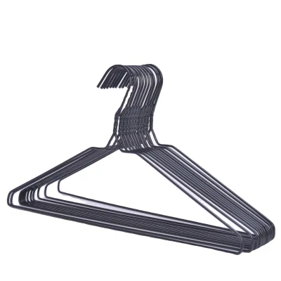 PE Coated Wire Hangers Bulk Recyclable Slim Hangers Non Slip for Clothes Laundry Hangers