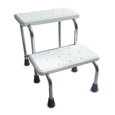 BQ602A Double Step Caravan Stool Steel Rubber Non Slip Motorhome foot step stools