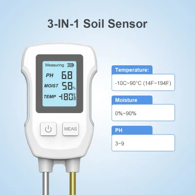 New Arrived Digital Soil ph Moisture sunlight Meter Digital for Farming