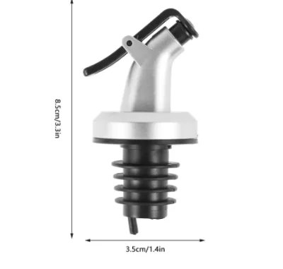 Oil Spout Oil Bottle Pourer Leak-proof Olive Oil Dispenser Vinegar Bottle Stopper Speed Pourer Dust Covers Vinegar Bottles