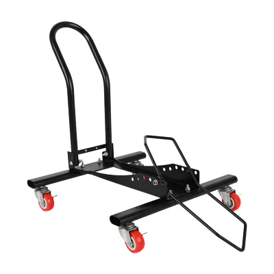 China Supplier Durable Double Wheel Trays Bike Parking Stand with Steel Material Bicycle Rack