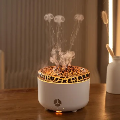 New Charcoal Humidifier Home Small Portable Large 300MLCapacity USB Desktop Humidifier Artificial Charcoal Fire Air Humidifier