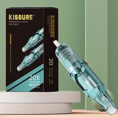 Kissure 20Pcs/box Disposable Sterilized Tattoo Cartridge for Shader Liner and Permanent Make-Up Needles Pmu Needle