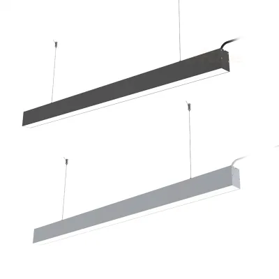 Office Pendant Aluminum Lamp Body 1200mm 36W Indoor Linear Lighting Fixture Modern LED Pendant Light IP40 Dimmable 5-Year