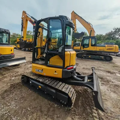 Top Brand XE35U Tailess Mini Excavator | 3000mm Digging Depth, 4.2t Weight for Earthmoving Construction Works