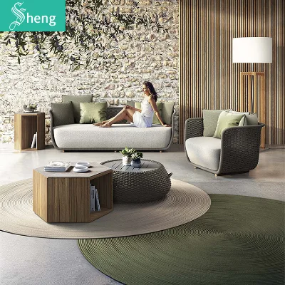 All Weather Sectional Outside Lounge Furniture Courtyard Hotel Outdoor Patio Aluminum Garden Sofa
