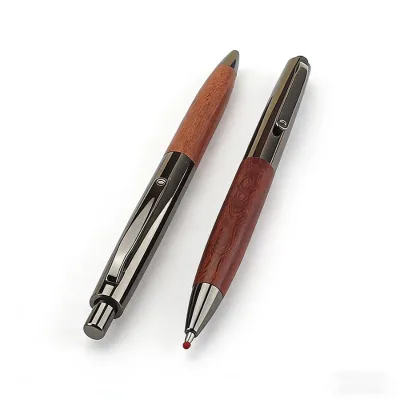 Classic Retro Style Wooden Ballpoint Pen - Suitable for Both Office and Study Use. an Ideal High-quality Signature Gift Pen