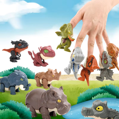 Popular Dinosaur & Animal Blind Box Bite Your Fingers Dinosaur & Animal Model Toy Surprise Children's Cartoon Blind Box Toy