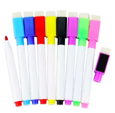 High Quality Durable Easy to Wipe Large Capacity Ink Whiteboard Pen with Eraser Felt Material