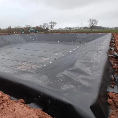 1.5mm Hdpe Geomembrane Biogas tank Liner 1.0mm Portable Soft Biodigester 8m Wide 150m Long Source Manufacturer Geomembrane Liner