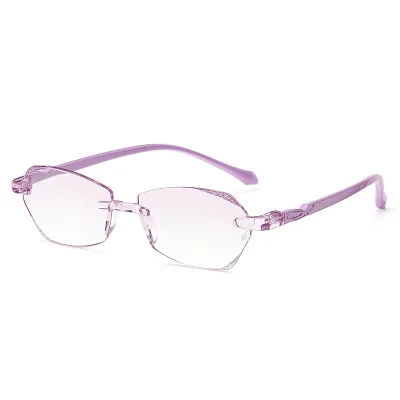 RTS Vintage Style Rimless Blue Light Blocking Customizable Glasses for Unisex 2026 Trends