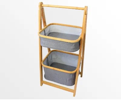 2 Tier Bamboo Bathroom Shelf