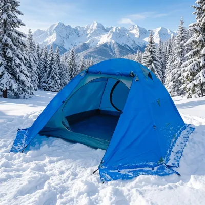 Factory Custom Winter extreme Environment Camping Equipment Double-Layer Rainproof Ultralight Winter Outdoor Hiking Tent