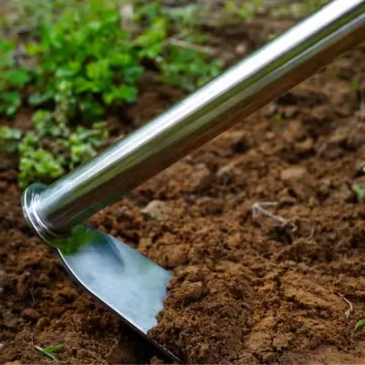Wholesale High Quality Stainless Steel Flower Hoe Professional Gardening Cultivation Tool for Planting Soil Loosening Excavation