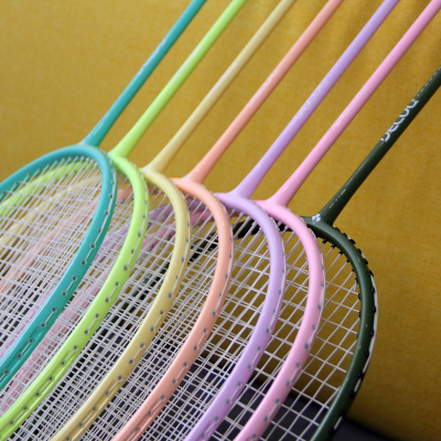Hot New Product Light Weight Colorful Racket Professional Durable Racket Beginner Special Badminton Racket