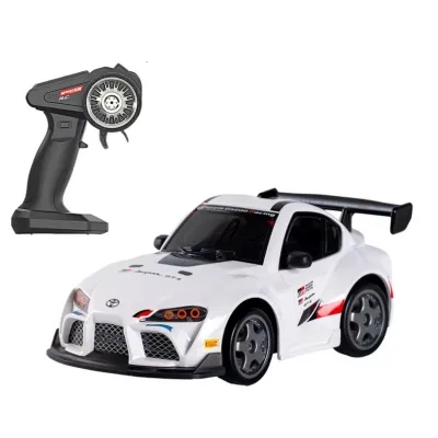 Authorization 20KM/H Toyo Supra GR Mitsubishi EVO Authorized RC Remote Control Car 1:43 High-speed Drift Remote Boy Toys Hobby