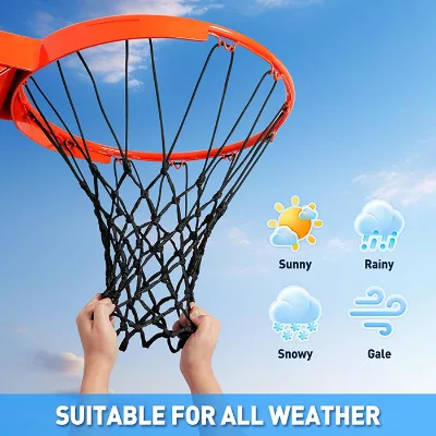 Professional Durable Basketball Net 12 Loops Replacement Heavy Duty Nylon Weatherproof Outdoor Court Good  Quality