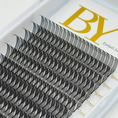 Private Label New Design 3D Anime Natural Manga Lashes Trays Wholesale False Eyelash Extension