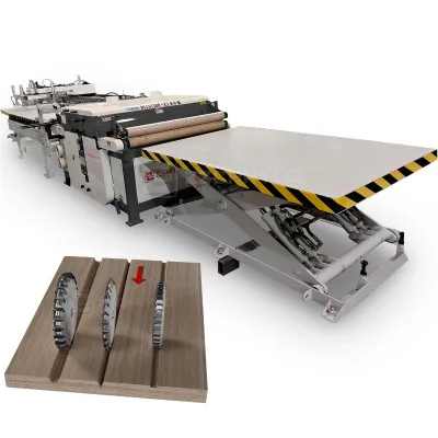 4X8ft Solid Wood Plank MDF Chipboard Multi Blade Grooving Slotting Machine