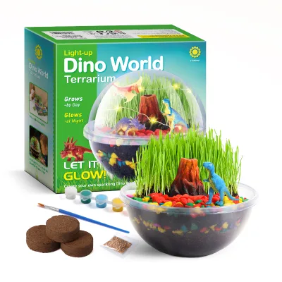 Children STEM Plant Growing Botany Experiments Plant Earth Kit DINO WORLD DIY Toys Education Science Toys for Children
