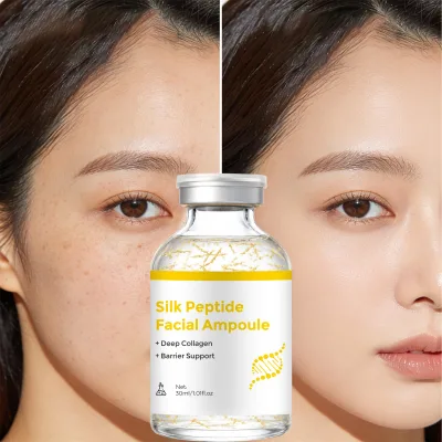 Hydrating Korean Skincare Glass Skin Care Serum Whitening Deep Collagen Silk Copper Peptide Serum