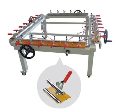 High Speed Screen Printing Stretching Machine Semi Automatic Design for Quick Mesh Preparation and Screen Making