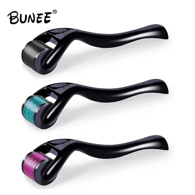 BUNEE Skin Care 540 Derma Roller for Beard Hair 0.2mm Needle Facial Body and Growth Face Roll Hair Spa Equipment