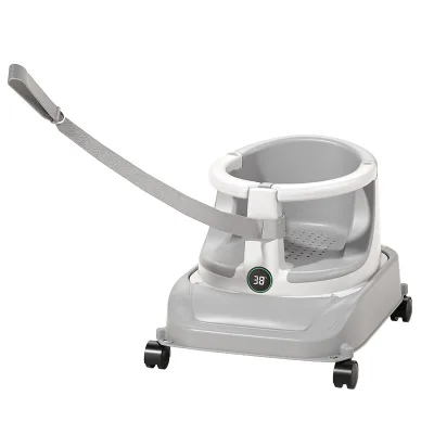Doublecare Baby Bath Seat 2-in-1 Convertible with Strong Suction Cups Silent Wheels for 6 Months to 3 Years