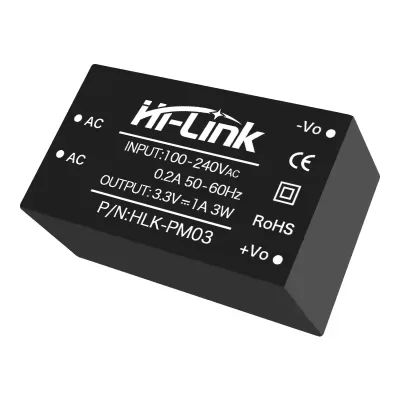 HLK-PM03 AC DC Power Converter Module 3.3V 1A 3W with cheap price CE RoHs ac to dc 12v celling fan driver kit