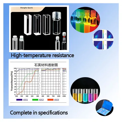 Customized High Quality 3.5ML Lab Use Clear Quartz Glass Cuvette