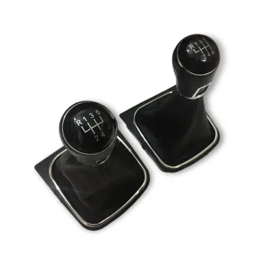 5 6 Speed Leather Car Gear Knob for Volkswagen Vento 2013 passat Golf Shifter Lever Transmission Interior Accessories