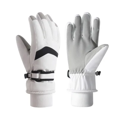 Unisex Premium Ski & Snowboard Gloves Waterproof Polyester Shell with Thermal Lining for Sports