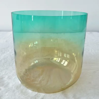Carefully Decompression Colored Crystal Bowl Yoga Bowl Quartz Crystal Singing Bowl