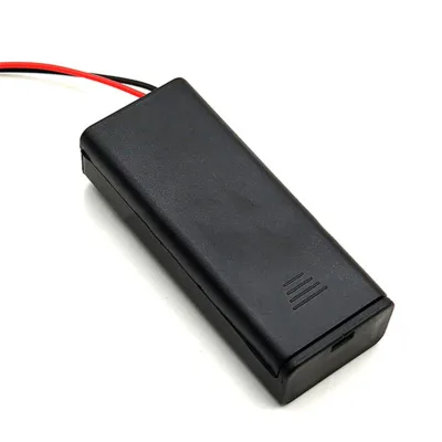 2x 1.5V AAA Battery Holder with Switch Convenient Power Management 3V Battery Accessories with Leads