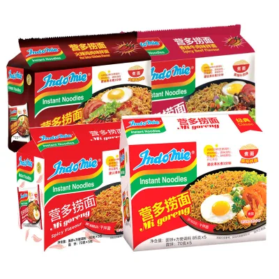 Indonesia Import Yingduo Traditional Lo Mein Original Mixed Noodle 85g Turkey Spicy Net Whole Bag Instant Noodle Wholesale