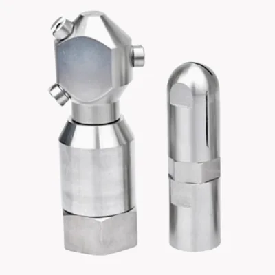 DaringFish Degree Automatic Rotating Pressure Durable Tank Cleaning Nozzle Stainless Steel 2L 40 Bar Spray Cleaning Tools