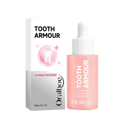 Tooth Armour Whitening Toothpaste Serum Teeth Brightening Essence to Remove Surface Stains, Daily Oral Cleaning Care Liquid 30ml